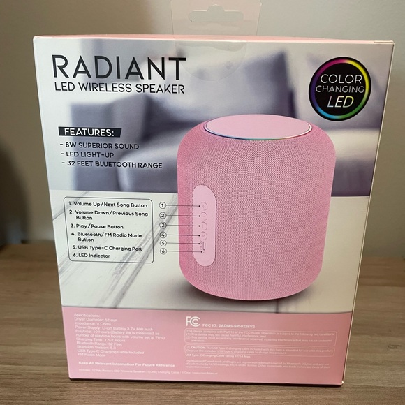 Bluetooth LED Wireless Speaker - Picture 3 of 4